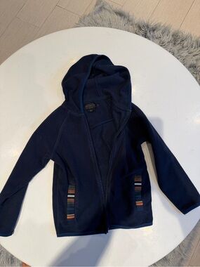 Pendleton Navy Fleece Hoodie with Gold Label